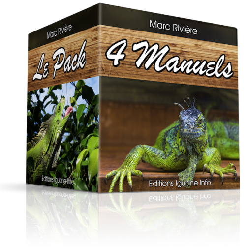 Pack 4 Manuels pour vous occuper de votre iguane comme un pro !